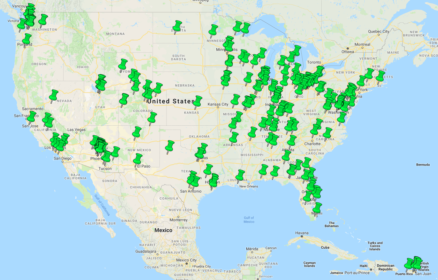 Nuclear Targets In Canada Map